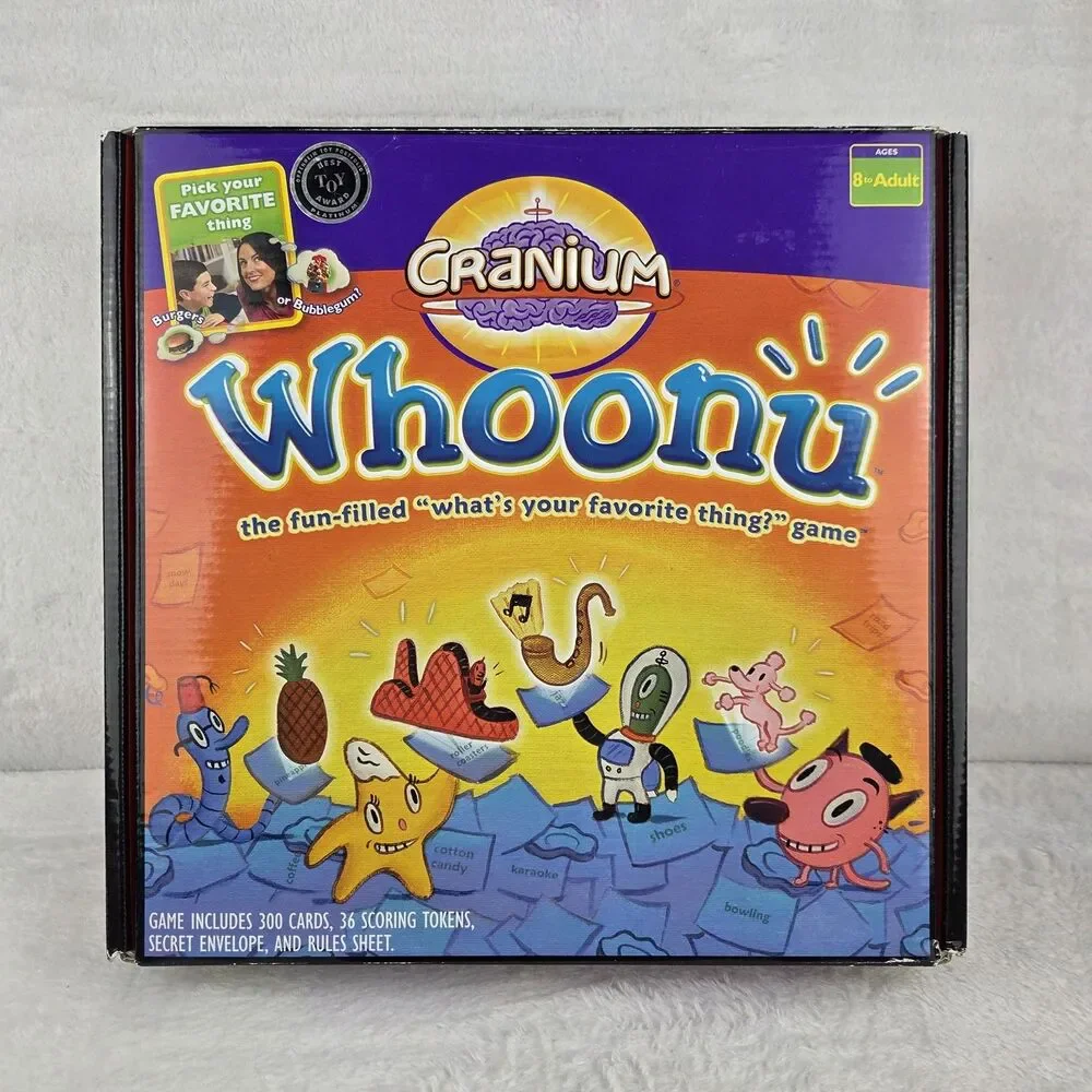 Cranium Whoonu‎ Board Game 2005 Complete Family Party Game 3–6 Players